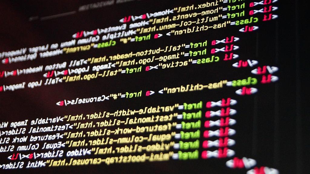 Code on a screen representing custom software development