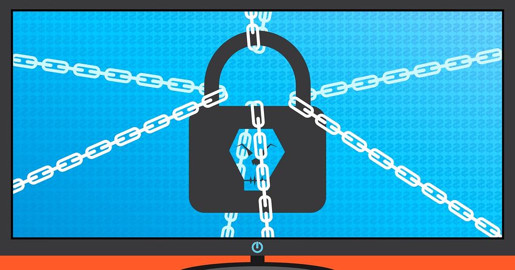 Digital lock icon representing cybersecurity measures