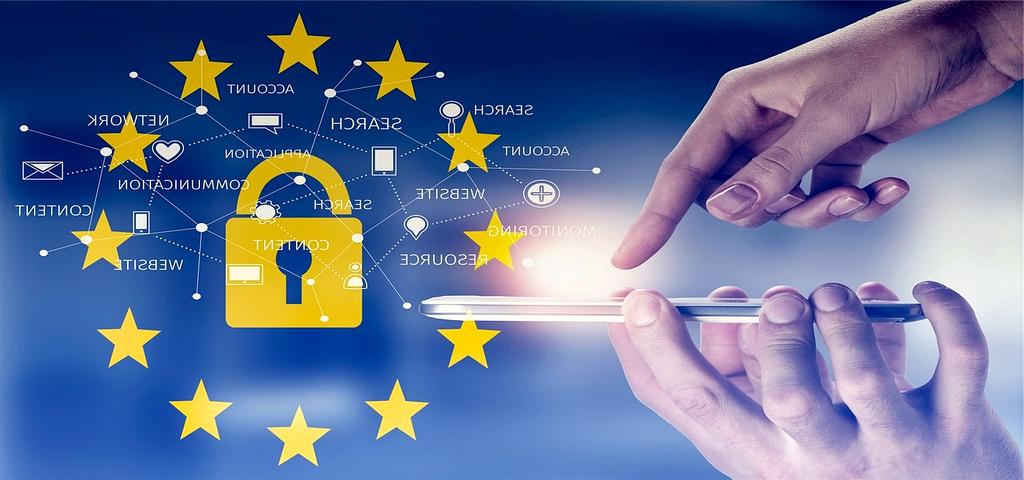 Digital lock icon on a tablet screen representing cybersecurity